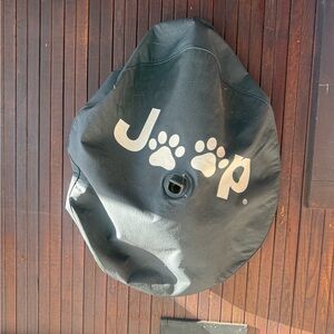 Jeep Spare Tire Cover Dog Paw Print – Black Outdoor Vinyl Cover